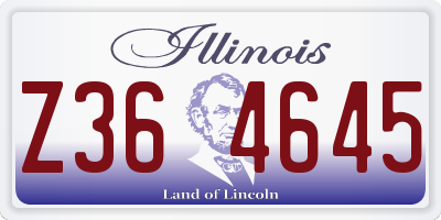 IL license plate Z364645