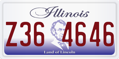 IL license plate Z364646