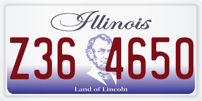 IL license plate Z364650
