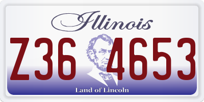 IL license plate Z364653
