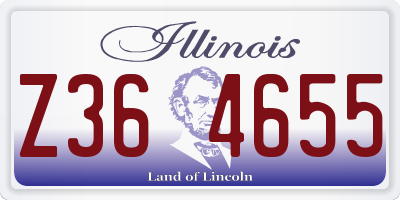 IL license plate Z364655