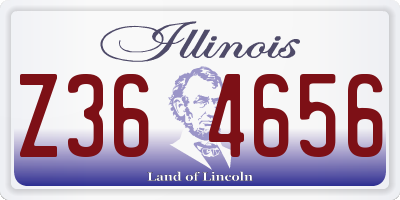 IL license plate Z364656