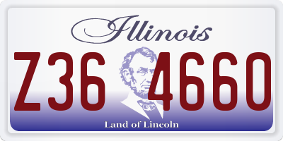 IL license plate Z364660