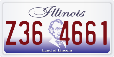 IL license plate Z364661