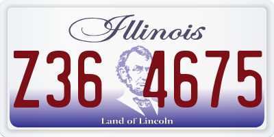 IL license plate Z364675