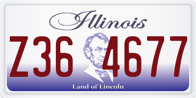 IL license plate Z364677