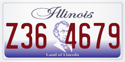 IL license plate Z364679