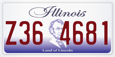 IL license plate Z364681
