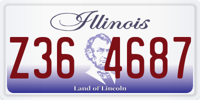 IL license plate Z364687