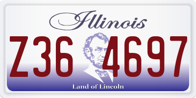 IL license plate Z364697