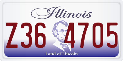 IL license plate Z364705