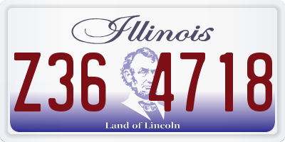 IL license plate Z364718