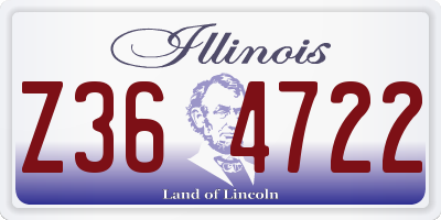 IL license plate Z364722