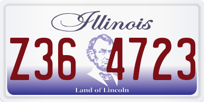 IL license plate Z364723