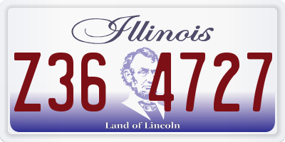 IL license plate Z364727