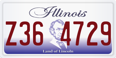 IL license plate Z364729