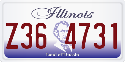 IL license plate Z364731