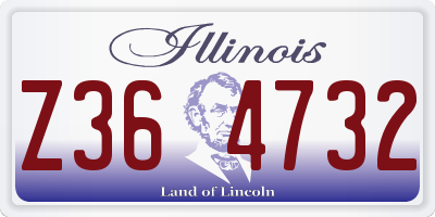 IL license plate Z364732