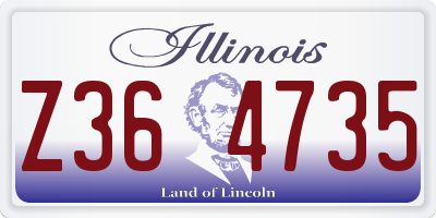 IL license plate Z364735