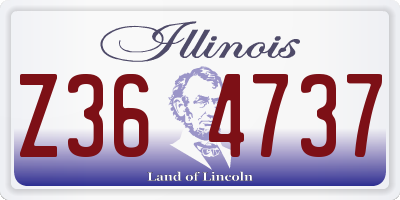 IL license plate Z364737