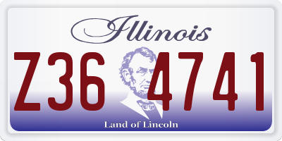 IL license plate Z364741
