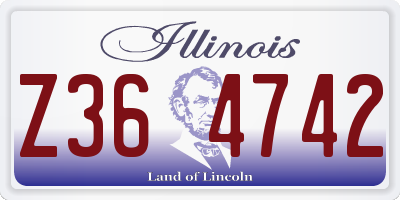 IL license plate Z364742