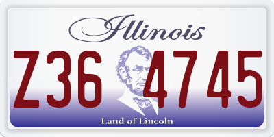 IL license plate Z364745