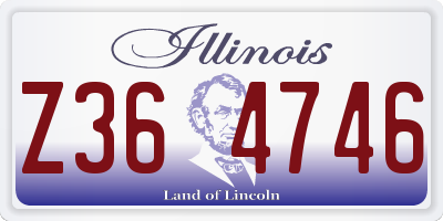 IL license plate Z364746