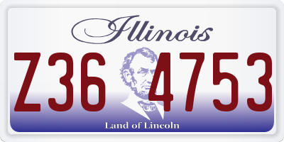 IL license plate Z364753