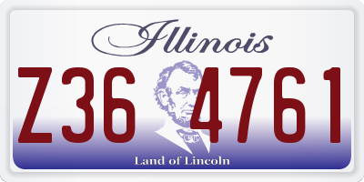 IL license plate Z364761