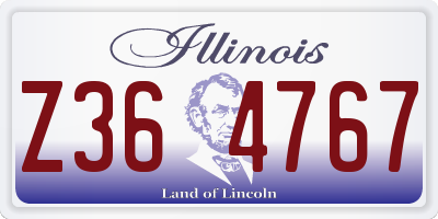 IL license plate Z364767