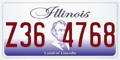 IL license plate Z364768
