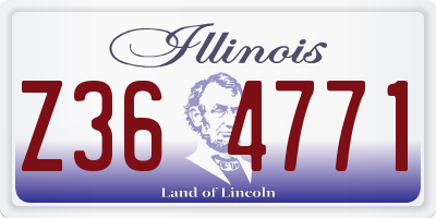IL license plate Z364771