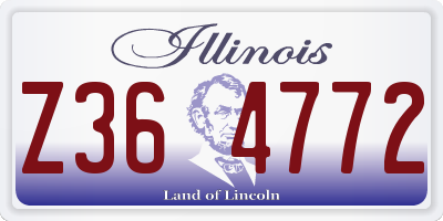 IL license plate Z364772