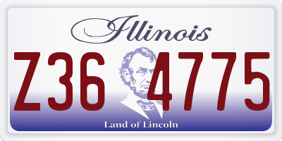 IL license plate Z364775