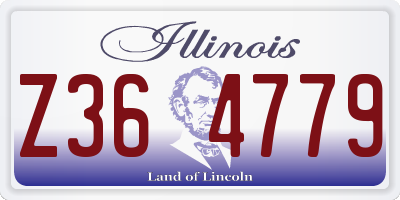 IL license plate Z364779