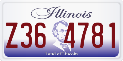 IL license plate Z364781