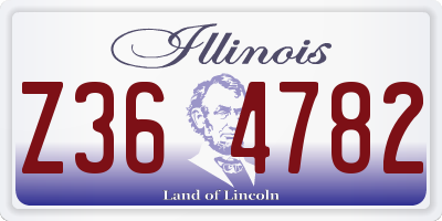 IL license plate Z364782