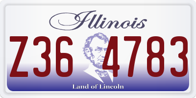 IL license plate Z364783