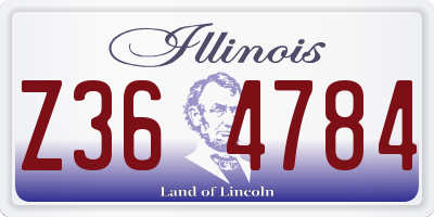 IL license plate Z364784