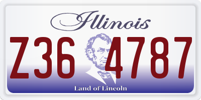 IL license plate Z364787