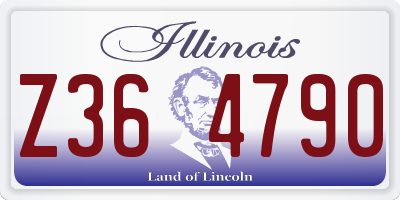 IL license plate Z364790