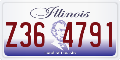 IL license plate Z364791