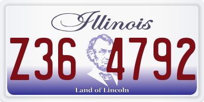 IL license plate Z364792