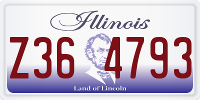IL license plate Z364793