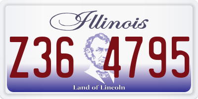 IL license plate Z364795