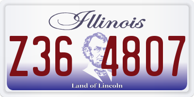IL license plate Z364807