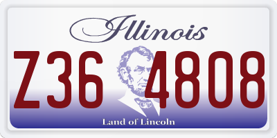 IL license plate Z364808