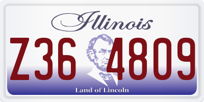 IL license plate Z364809