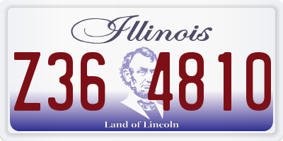 IL license plate Z364810